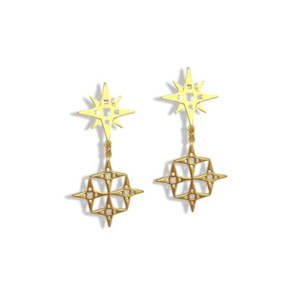 Lindi Kingi | Constellation | Mini | Gold Plated | Earrings