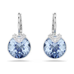 Swarovski: Swarovski Bella V Drop Earrings | Rhodium Plated