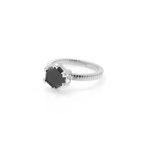 Silk & Steel | Harmony Black Spinel | Ring | Stg