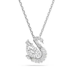 Pendants Charms: Swarovski Swan Pendant | White