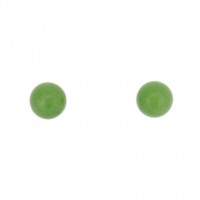 Wild at Heart Pounamu Sterling Silver 6mm Ball Stud Earrings