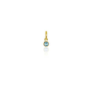 Evolve: Evolve | December | Gold | Blue Topaz | Pendant Charm