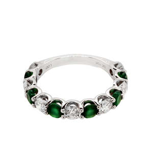 Diamond & Emerald Sparkling Band