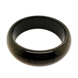 Wild at Heart 1/2 Round Medium Pounamu Bangle