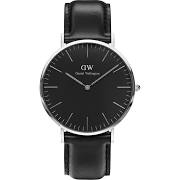 Daniel Wellington Classic Black Shefield 40mm Silver Watch
