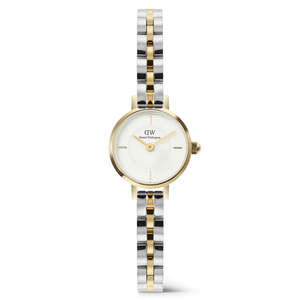 Daniel Wellington Petite Mini Arch 3-Link Two Tone Gold Watch