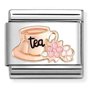 Nomination Tea Cup 9K Rose Gold Composable Link
