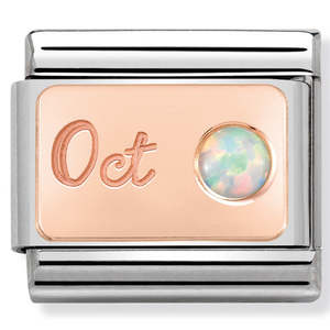 Nomination October Opal 9K Rose Gold Composable Link