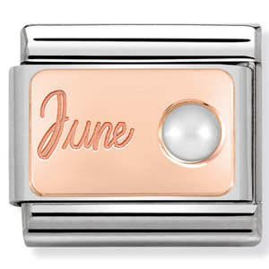 Nomination June Pearl 9K Rose Gold Composable Link