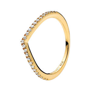 Pandora Sparkling Wishbone Ring