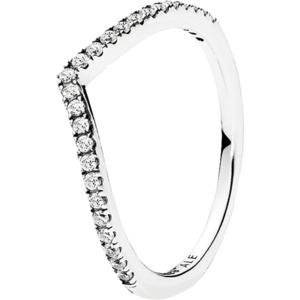 Pandora Sparkling Wishbone Ring