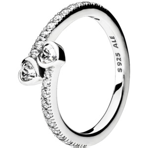 Pandora Two Sparkling Hearts Ring