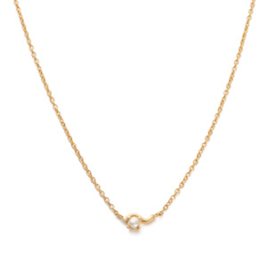 Kirsten Ash: Kirstin Ash Ripplel Necklace - Gold Vermeil