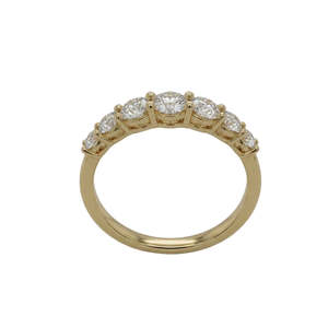 Gold & Diamond 7-Stone Band 1.00ct