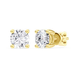 Gold & Diamond Stud Earrings - 1.00ct
