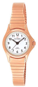 Ladies Olympic Rose Gold Expanding Band Watch