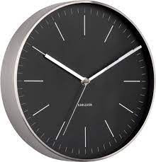 Wall Clocks 1: Karlsson Minimal Black Dial Wall Clock