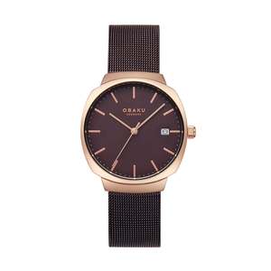 Obaku Watches: Obaku Ladies Felt Lille Walnut