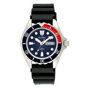 Olympic: Olympic Classic 200m Dive Watch - Blue/Red