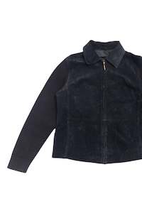 Jackets: #230 black leather jacket | c. 156 | size 10/12