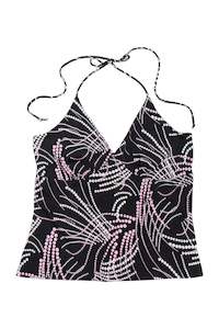 Tops: #45 Charlotte Russe Y2K polka dot halter top | c. 162 | size 8