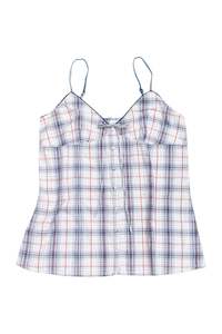 Tops: #50 Pimkie cotton plaid cami | c. 162 | size 8/10