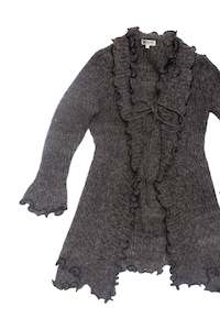 #149 Y2K Papillion grey long knit | c. 153 | Size 12