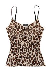Tops: #20 Kookai leopard print cami | c. 165 | size 6/8