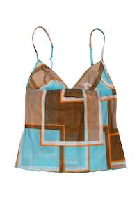 #23 Intimissi graphic mesh cami | c. 165 | size 6/8