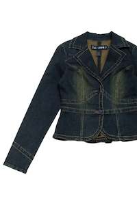 Jackets: #74 AC-3998 fitted denim jacket | c. 165 | size 10