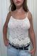 #19 Laura Cavani Sequin Mesh Camisole Top Beige | c. 172 | Size 10
