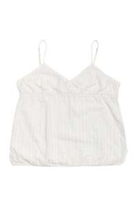 Frontpage: #21 Aeropostale Striped Cotton Camisole Top White | c. 172 | Size 12