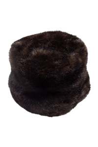 Accessories: #223 Ben Berger Faux Fur Bucket Hat Brown | c. 171