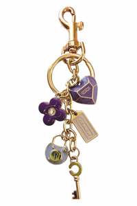 Accessories: #14 Coach Keychain Charm Purple | c. 170