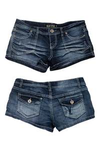 #92 Blue Spice Shorts Blue | c. 172 | Size 8