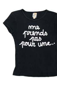 Baby Tees: #39 Jen S Sportswear Short Sleeve T-shirt Black | c. 171 | Size 10