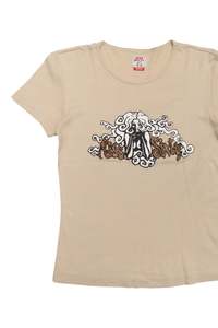 #51 Miss Sixty Short-sleeve Graphic T-shirt Beige | c. 170 | Size 10
