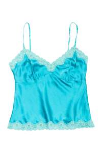 #49 Satin Lace Camisole Blue | c. 172 | Size 10