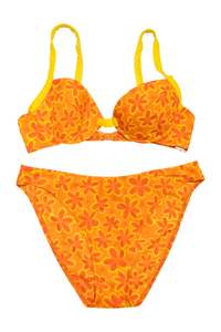 #219 Refece Bikini Set (bra Top And Brief Bottoms) Orange | c. 173 | Size 10