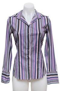 Tops: #31 Express Design Studio Button-Up Purple | c. 186 | Size 6/8