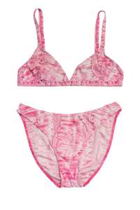 Swimwear: #116 Pink Geometric Bikini Pink | c. 186 | Size 12