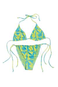 #34 Deadstock Playboy Swim Bikini Green | c. 185 | Size 10