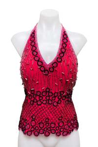 #36 Aftershock Halter Top Pink | c. 190 | Size 8