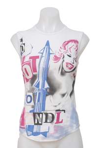 Sporty: #063 Bershka Tank Top White | c. 199 | Size 8