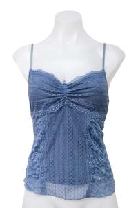 #24 Bisou Bisou Michelle Bohbot Cami Top Blue | c. 198 | Size 12