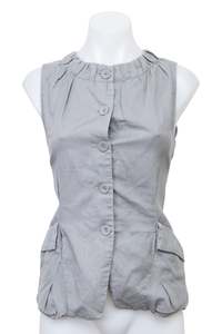 Jackets: #096 Veronika Maine Vest Top Gray | c. 200 | Size 12