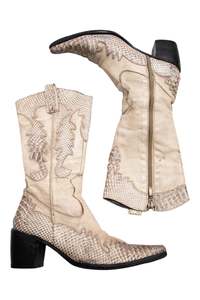 #194 Cowboy boots Beige | c. 203 | Size 8