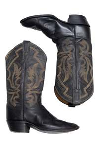 #154 Justin boots Black | c. 201 | Size AU 10