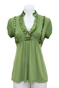 Fairy Core: #046 Heart Soul Top Green | c. 203 | Size 10