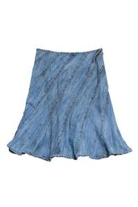 #132 Stamp 10 Long Skirt Blue | c. 208 | Size 8/10